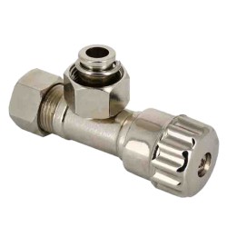 Hoekstopkraan knel met rozet