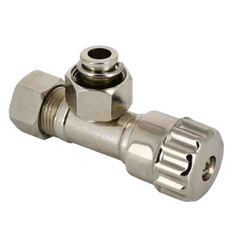 Hoekstopkraan knel met rozet