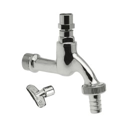 Tapkraan met sleutel en slangwartel