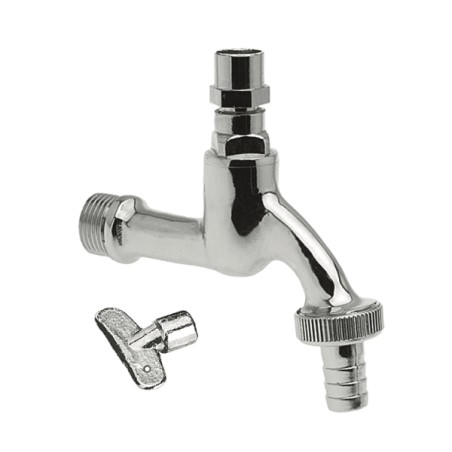 Tapkraan met sleutel en slangwartel