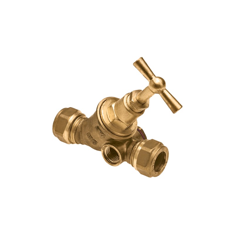 Stopkraan met tapgat knel