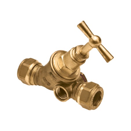 Stopkraan met tapgat knel