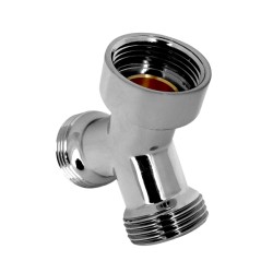 Y-stuk 3/4"bux3/4"bix3/4"bu chroom