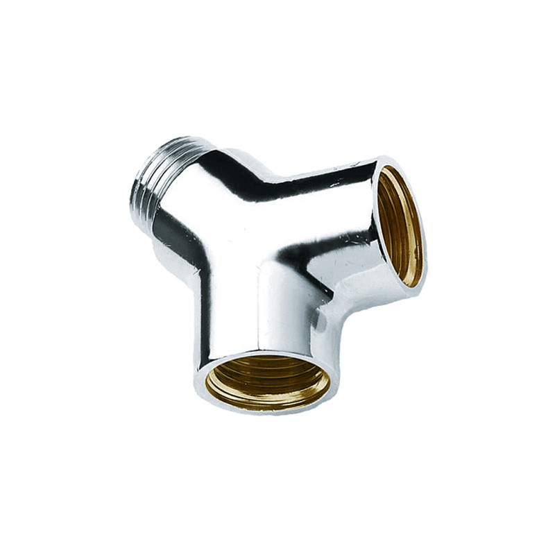 Y-stuk 1/2"bix1/2"bux1/2"bi chroom