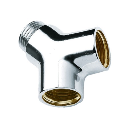 Y-stuk 1/2"bix1/2"bux1/2"bi chroom