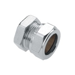 Nikkel knel eindstop  12 mm