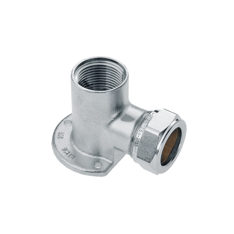 Nikkel knel muurplaat koppeling