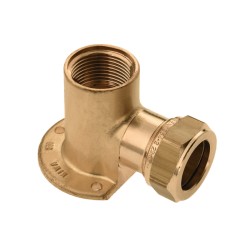 Messing knel muurplaat koppeling