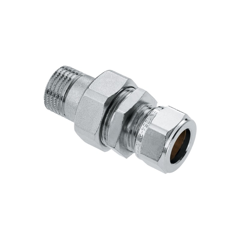 Nikkel knel radiatorkoppeling recht