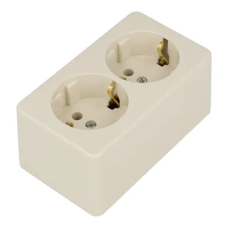 Opbouw wandcontactdoos dubbel