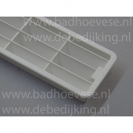 Skirting grille 458 x 75 mm white