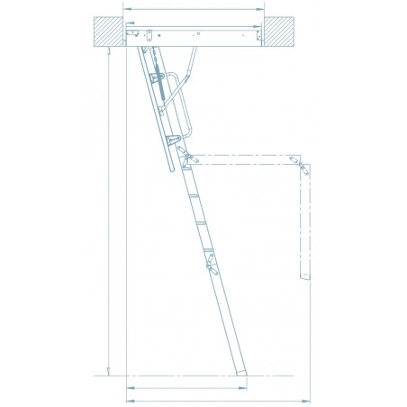 Keylite Attic Stairs 70x140 cm