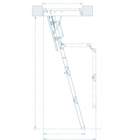 Keylite Zoldertrap  70x100 cm