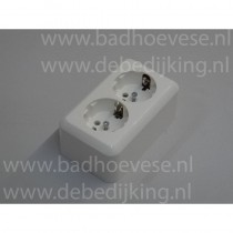 Schakelmateriaal opbouw wit